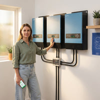 Exden Trio Pro Hybrid Solar Inverter Set — Lifestyle