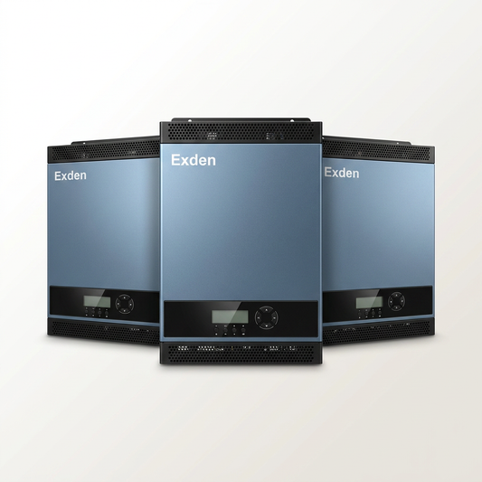 Solar Inverter System Engineered for Maximum Reliability, 9kW Power Output, Load Balancing, Battery Management — Studio Shot