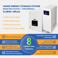 Hybrid Solar Inverter Built for Premium Energy Systems, 6kW Output, Silent Operation, Smart Load Balance